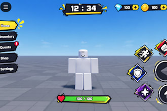design professional roblox UI UX and custom gui for your game