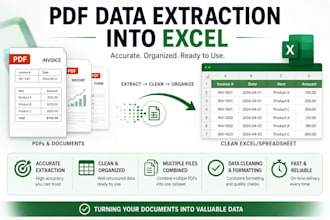 extract PDF data into excel