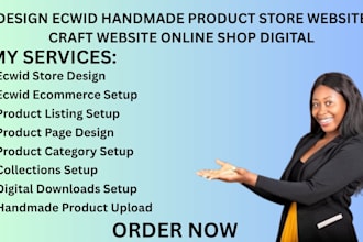 design ecwid handmade product store website craft jumpseller sales funnel dsers