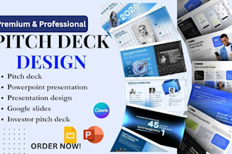 design a pitch deck powerpoint presentation google slides pitch deck present