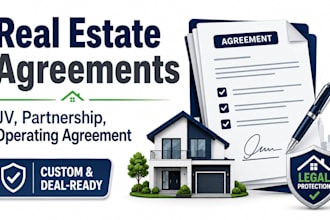 draft real estate investment agreements and legal documents for investors