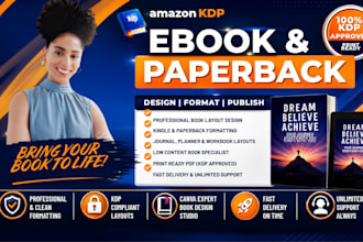 do canva journal book layout formatting, kdp book, paperbakck formatting