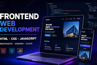 use HTML, CSS, js to design responsive front end website