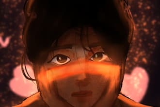 draw a custom digital art portrait