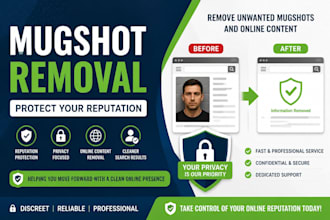 remove mugshots and unwanted online content to protect work