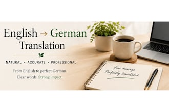 translate english texts into natural german