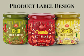 create food and product labels for sauces, seasonings, beverages and supplements