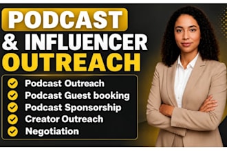 do podcast outreach podcast booking influencer and micro influencer outreach