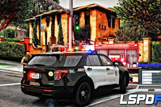 do fivepd server lspdfr police mod, rp eup and plugins server for fivem server