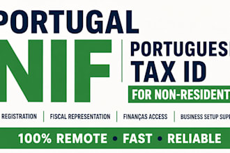 apply for portugal nif, portuguese tax id, and company setup for non residents
