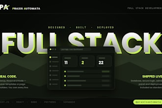 design and build your idea into a working full stack web app