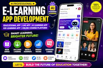 develop e learning app, educational app, lms app, kid learning app, udemy app