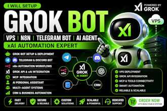 grok bot vps grok bot n8n seedance grok telegram bot ai personal assistant xai