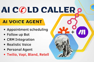 build ai voice agent, ai calling agent, ai receptionist for cold calling