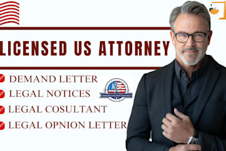 draft attorney demand letter, legal notice, cease and desist letter US attorney