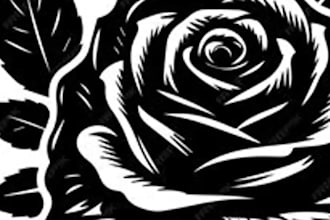 do custom pet line art portrait for tattoo