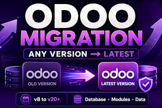 migrate and upgrade any odoo version to the latest version