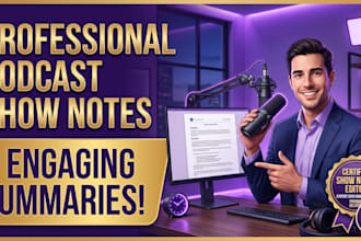 writing engaging podcast show notes and episode summarie