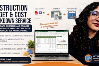 create a construction budget and cost breakdown in excel