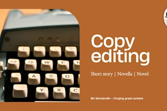 copy edit your manuscript