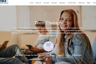 build wix youth counseling website teen therapy mental health counseling website