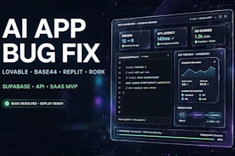 fix lovable dev base44 replit ai rork app supabase saas mvp ai app debugging