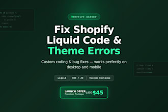 fix shopify liquid code and custom theme errors