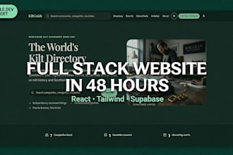 build a modern full stack mvp website with lovable dev and supabase