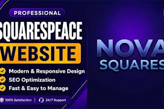 build squarespace website design, website