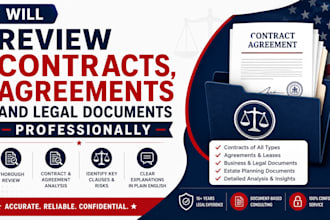 review contracts, agreements and legal documents