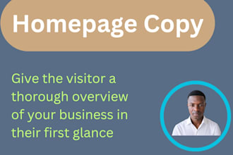 write a compelling homepage copy