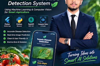 develop an ai tomato plant disease detection app using flutter and python