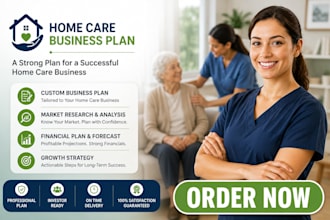 write home care healthcare elderly care senior care business plan
