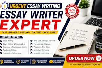 urgently edit, proofread and improve your essay or academic paper