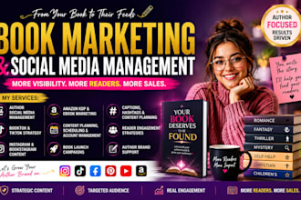 manage your author social media, booktok marketing, book promotion amazon kdp