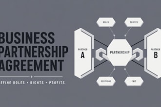 draft a professional business partnership agreement for your firm