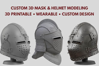 sculpt 3d cosplay model 3d cosplay mask 3d helmet wearable cosplay armor 3d prop