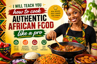 teach you how to cook authentic african food like a pro