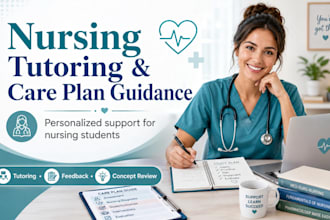 tutor nursing students on care plans, nursing concepts, and nclex topics