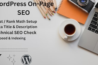 do wordpress on page and technical SEO for ranking