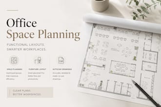 create office space planning and autocad floor plans