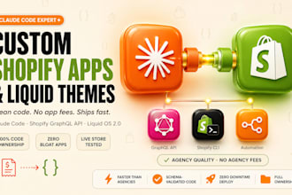 build claude code shopify stores, liquid, ai automation, app and mcp server, api