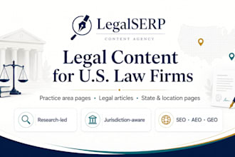 write SEO legal website content for US law firms