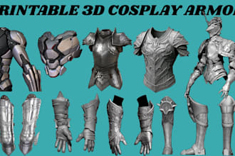 create 3d cosplay armor wearable armor model 3d props 3d mask for 3d printing