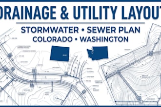 do drainage and utility layout stormwater sewer layout plan colorado washington