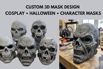 create 3d cosplay model 3d wearable cosplay armor mask helmet 3d cosplay prop