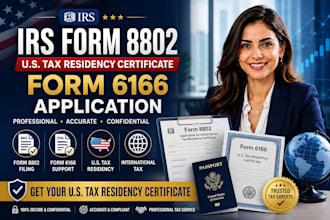 file irs form 8802 for your US tax residency certificate form 6166