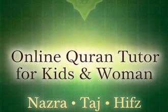 teach quran with tajweed, nazra and hifz online for kids and adults