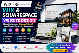 squarespace website design squarespace redesign wix website design wix redesign