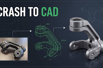reverse engineer drone rc parts stl to cad 3d model